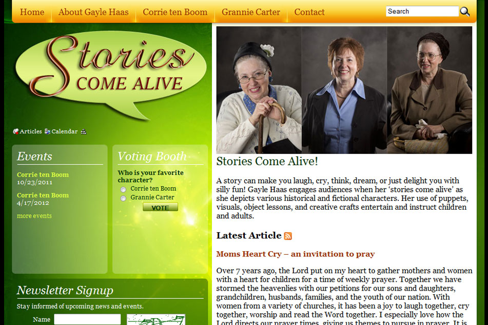 Stories Come Alive - <a href='http://storiescomealive.org' target='_blank'>storiescomealive.org</a> - Aurora, IL