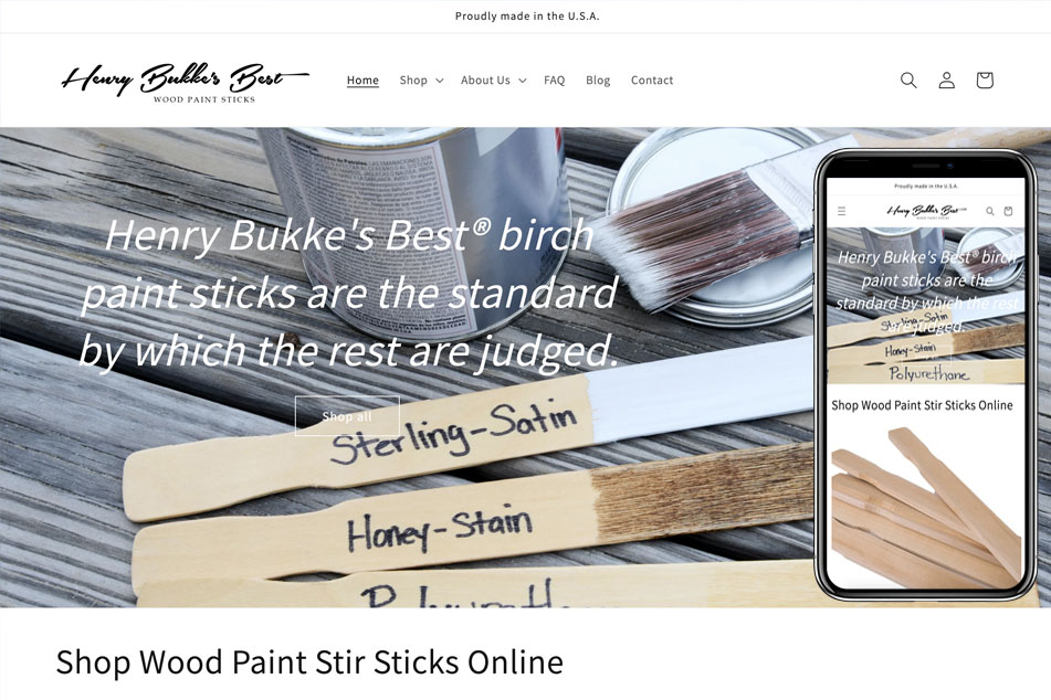 Henry Bukke's Best Wood Paint Sticks